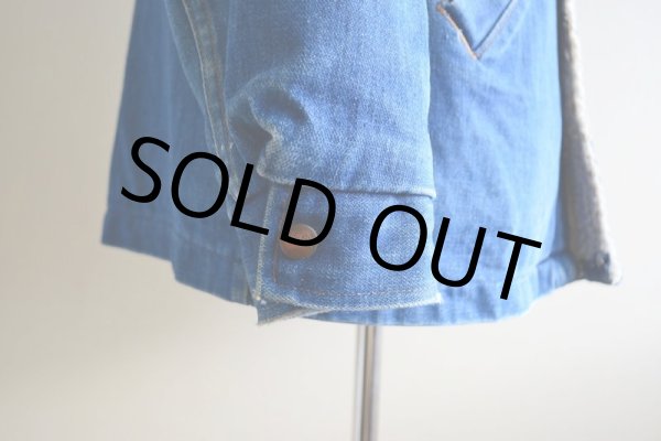 画像13: 1970s WRANGLER デニムボアランチコート  表記M  (13)