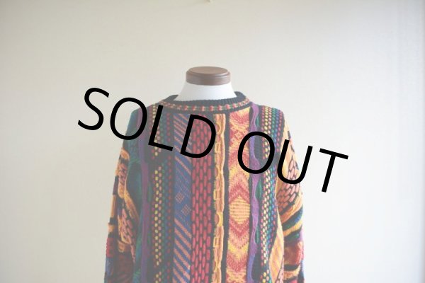 画像7: 1990s 3Dニットセーター  表記L  (7)