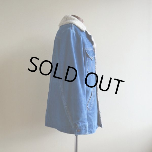 画像2: 1970s WRANGLER デニムボアランチコート  表記M  (2)