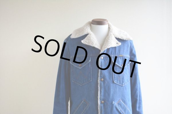 画像7: 1970s WRANGLER デニムボアランチコート  表記M  (7)