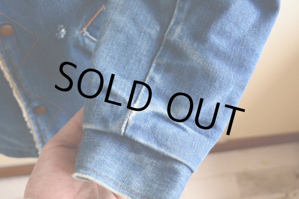 画像14: 1970s WRANGLER デニムボアランチコート  表記M  (14)