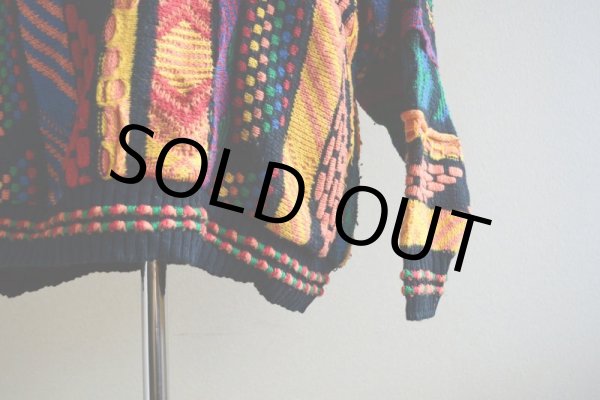 画像10: 1990s 3Dニットセーター  表記L  (10)