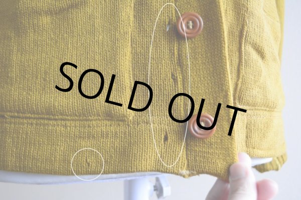 画像8: 1950s ELLERMAN Co. レタードカーディガン  実寸S  (8)