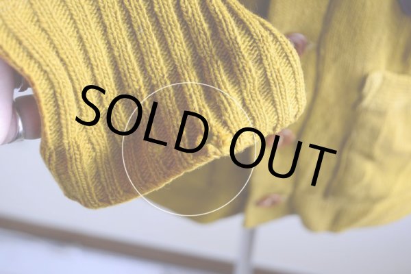 画像15: 1950s ELLERMAN Co. レタードカーディガン  実寸S  (15)