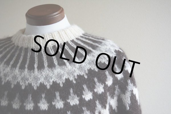 画像8: SAMBAND OF ICELAND ノルディックセーター  表記L  (8)