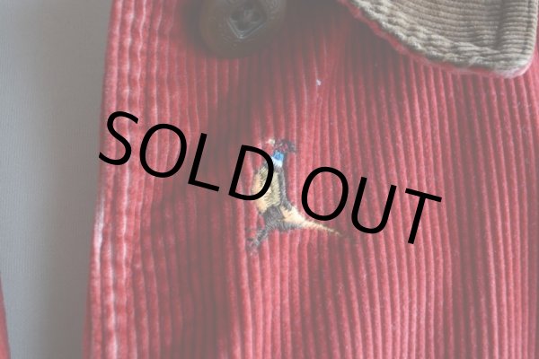 画像14: 2000s L.L.Bean 鳥刺繍コーデュロイハンティングジャケット  表記WOMEN'S M  (14)