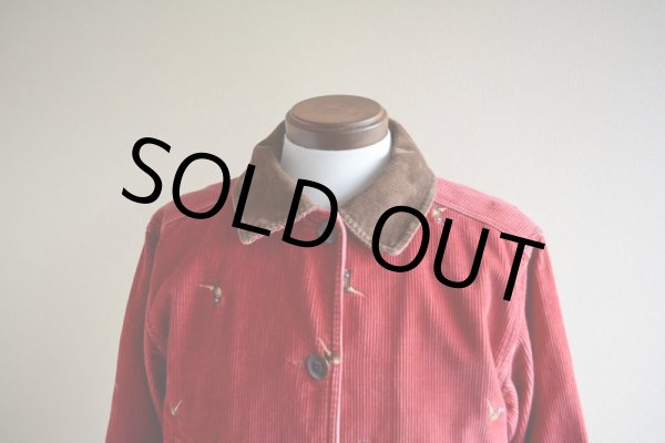 画像7: 2000s L.L.Bean 鳥刺繍コーデュロイハンティングジャケット  表記WOMEN'S M  (7)