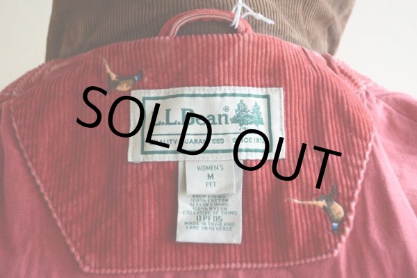 画像6: 2000s L.L.Bean 鳥刺繍コーデュロイハンティングジャケット  表記WOMEN'S M  (6)