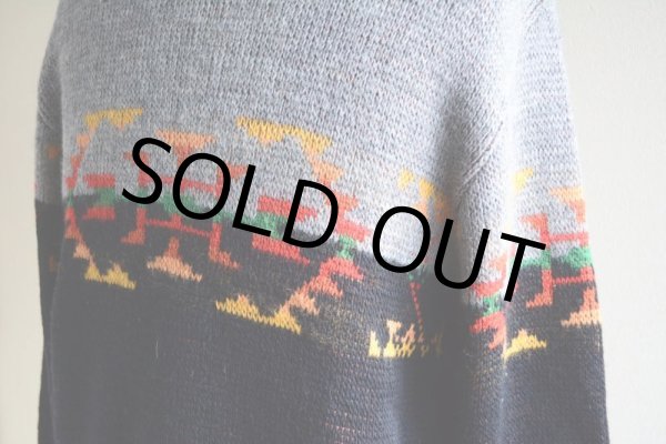 画像8: 1970s PENDLETON ネイティブ柄ウールセーター  表記XL  (8)