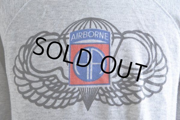 画像7: 1980s AIRBORNE プリントスウェット　 表記M  (7)