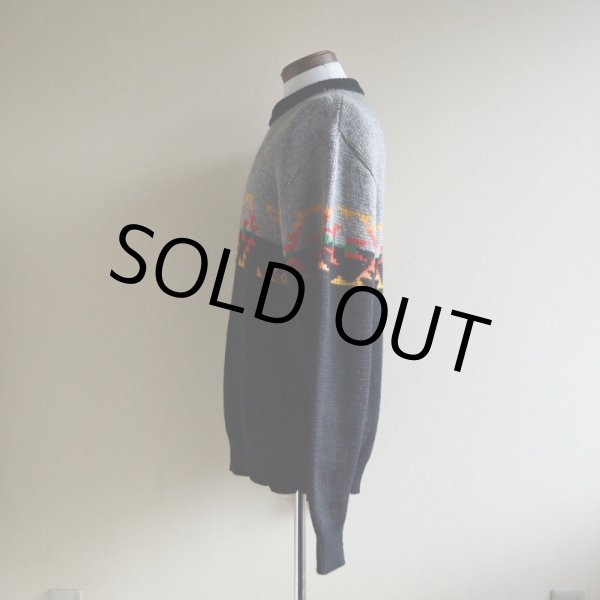 画像4: 1970s PENDLETON ネイティブ柄ウールセーター  表記XL  (4)