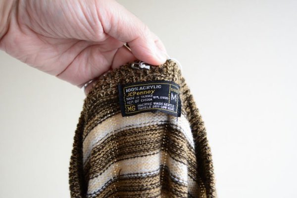 画像10: 1970s JCPenney アクリルセーター  表記M  (10)