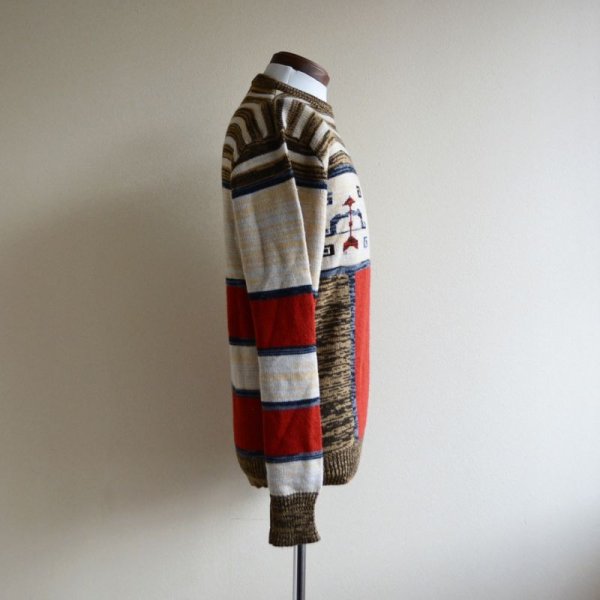 画像2: 1970s JCPenney アクリルセーター  表記M  (2)