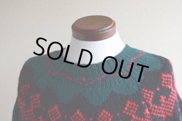 画像5: 1980s IZOD ノルディックセーター  表記L  (5)