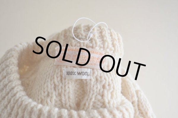 画像5: HUDSON'S MEN'S STORE フィッシャーマンセーター  MADE IN IRELAND  実寸L  (5)