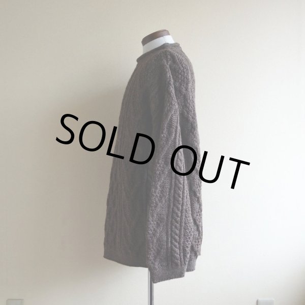 画像4: Doogan DONEGAL ロールネック フィッシャーマンセーター　 MADE IN IRELAND　 表記L  (4)