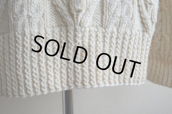 画像10: HUDSON'S MEN'S STORE フィッシャーマンセーター  MADE IN IRELAND  実寸L  (10)