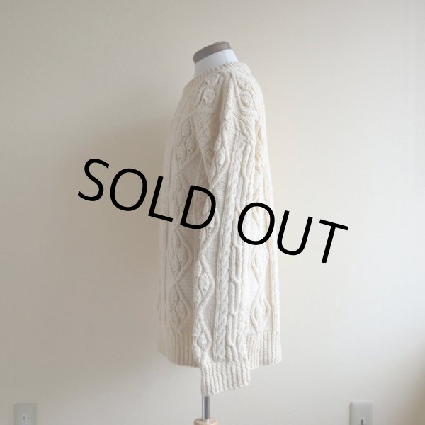 画像4: HUDSON'S MEN'S STORE フィッシャーマンセーター  MADE IN IRELAND  実寸L  (4)