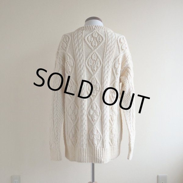 画像3: HUDSON'S MEN'S STORE フィッシャーマンセーター  MADE IN IRELAND  実寸L  (3)