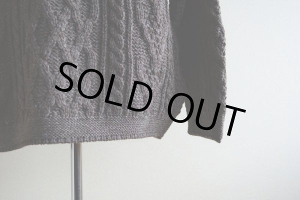 画像8: Doogan DONEGAL ロールネック フィッシャーマンセーター　 MADE IN IRELAND　 表記L  (8)