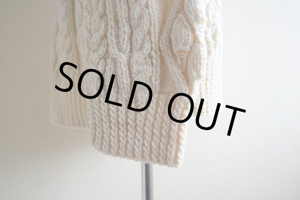 画像9: HUDSON'S MEN'S STORE フィッシャーマンセーター  MADE IN IRELAND  実寸L  (9)