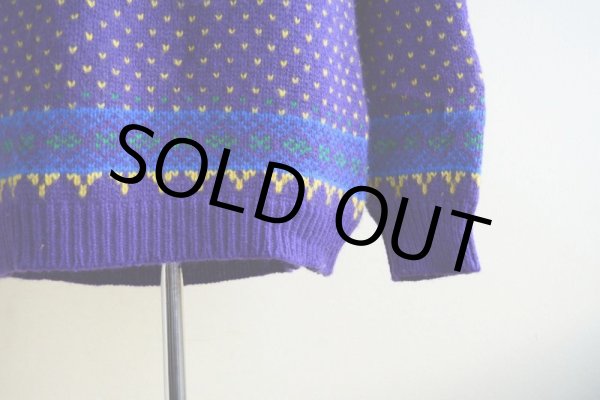 画像7: Callagher ノルディックセーター  表記L  (7)