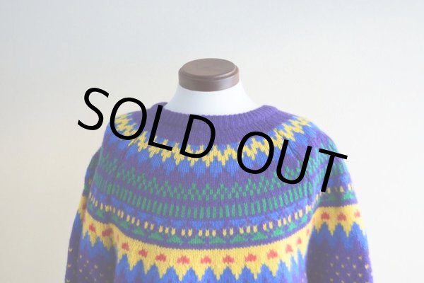 画像5: Callagher ノルディックセーター  表記L  (5)