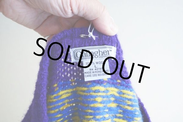 画像9: Callagher ノルディックセーター  表記L  (9)