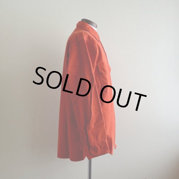 画像2: 1970s Woolrich シャモアクロスシャツ  実寸L  (2)