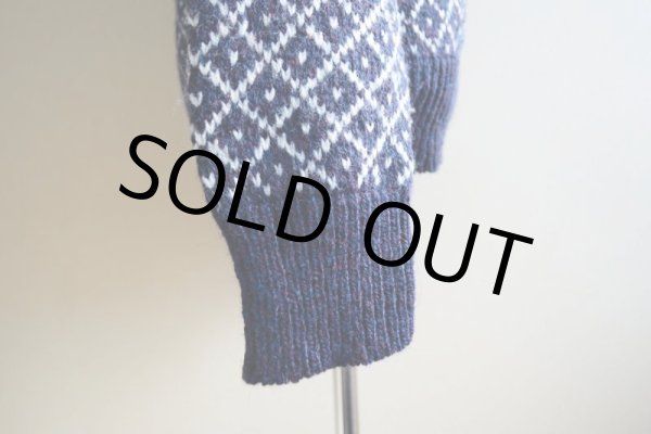 画像9: BOATHOUSE ROW トナカイ柄ウールセーター  表記S  (9)