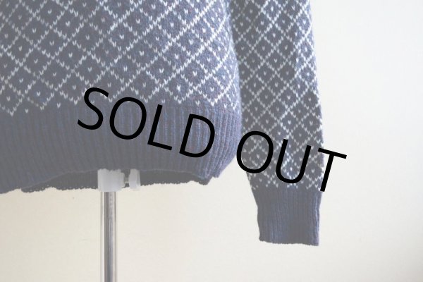 画像8: BOATHOUSE ROW トナカイ柄ウールセーター  表記S  (8)