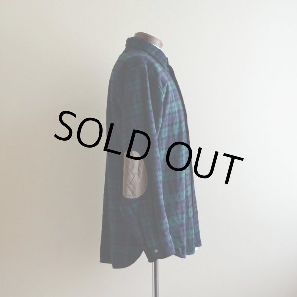 画像2: 1970s PENDLETON ウールシャツ  エルボーパッチ付き  表記L  (2)