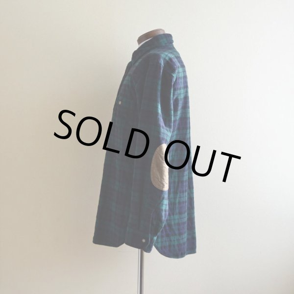 画像4: 1970s PENDLETON ウールシャツ  エルボーパッチ付き  表記L  (4)