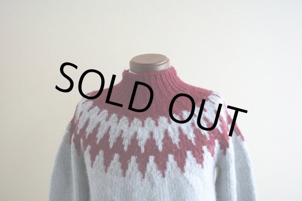 画像5: ノルディックセーター　 実寸M  (5)