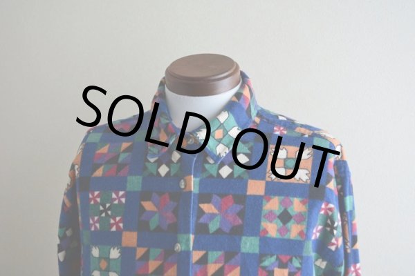 画像6: 1990s L.L.Bean 総柄プリントネルシャツ  表記 WOMEN'S 18  (6)