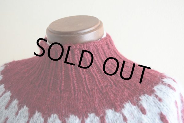 画像6: ノルディックセーター　 実寸M  (6)