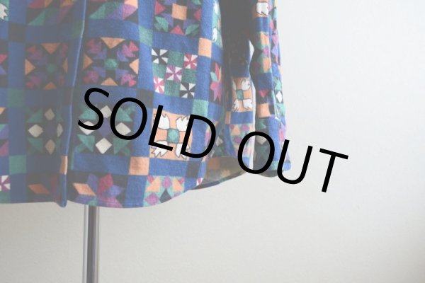 画像7: 1990s L.L.Bean 総柄プリントネルシャツ  表記 WOMEN'S 18  (7)