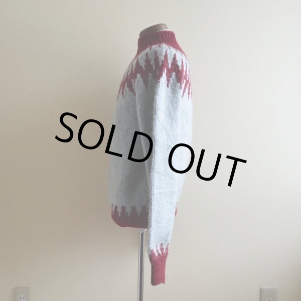 画像4: ノルディックセーター　 実寸M  (4)