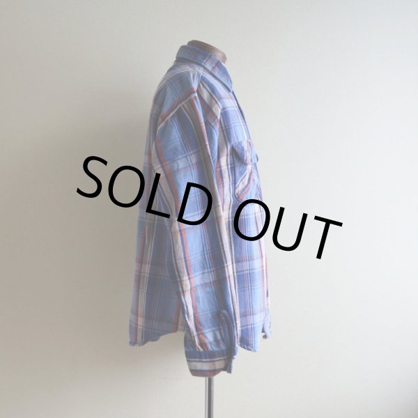 画像2: 1980s FIVEBROTHER ヘビーネルシャツ  表記L  (2)