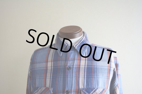 画像6: 1980s FIVEBROTHER ヘビーネルシャツ  表記L  (6)