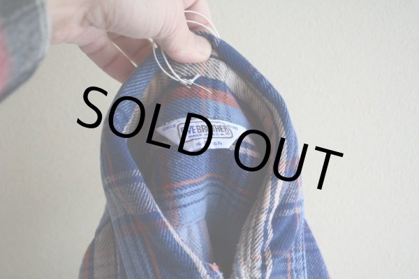 画像5: 1980s FIVEBROTHER ヘビーネルシャツ  表記L  (5)