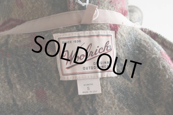 画像6: 1990s Woolrich フルジップ総柄ボアパーカー  表記WOMEN'S S  (6)