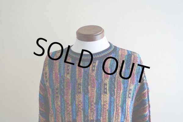 画像6: 1990s 3Dニットセーター　 実寸L-XL  (6)