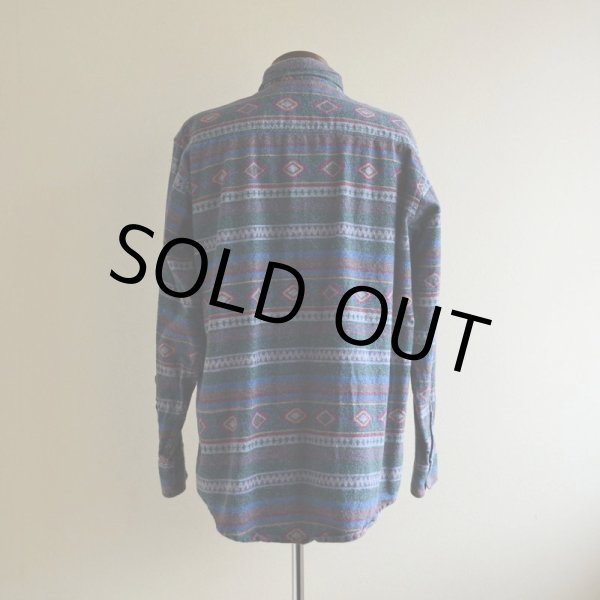 画像3: 1990s L.L.Bean 総柄ネルシャツ  表記L  (3)