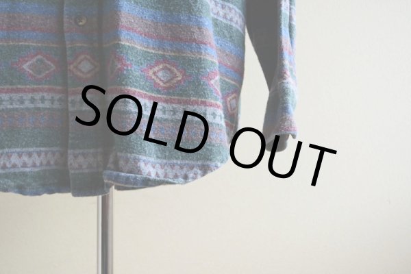 画像8: 1990s L.L.Bean 総柄ネルシャツ  表記L  (8)