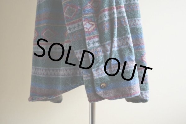 画像9: 1990s L.L.Bean 総柄ネルシャツ  表記L  (9)