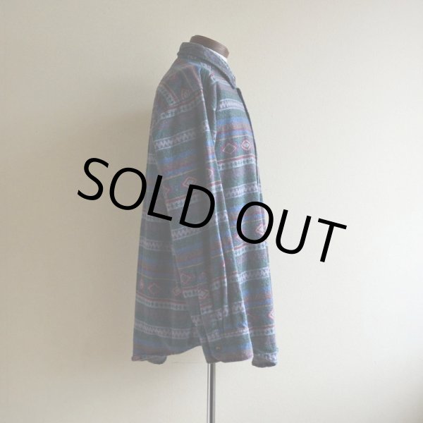 画像2: 1990s L.L.Bean 総柄ネルシャツ  表記L  (2)