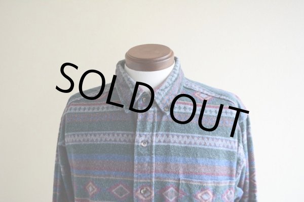 画像6: 1990s L.L.Bean 総柄ネルシャツ  表記L  (6)