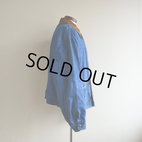 画像2: 1970s Wrangler デニムボアジャケット  実寸XL  (2)