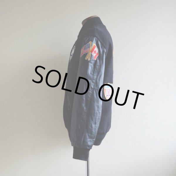 画像2: 1980s HOLLOWAY チェーン刺繍スタジャン　 表記S  (2)